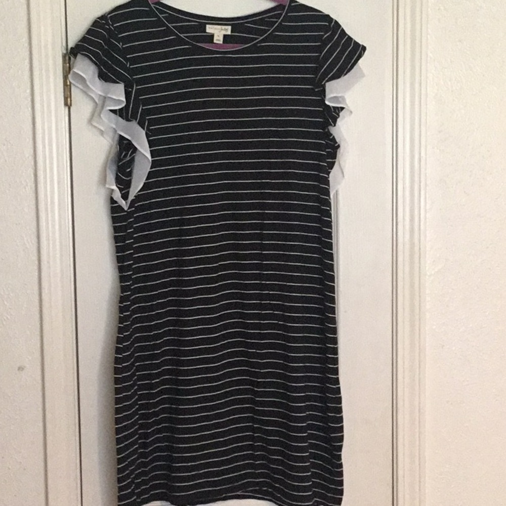 NWT Maison Jules Vintage Black & White Model/ Cotton Women’s Dress